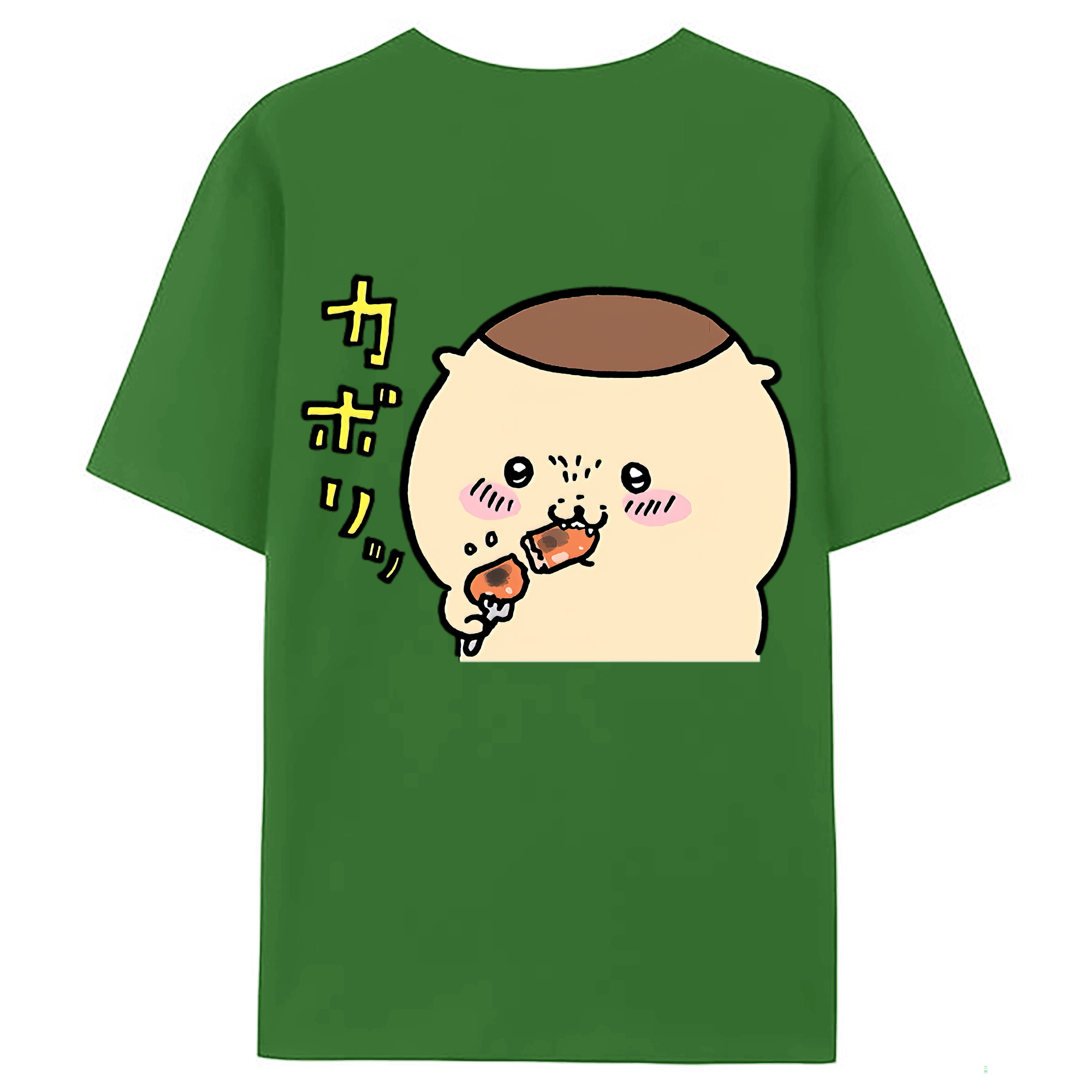 （画像用） ちいかわ くりまんじゅう Chii-kawa kuri manjū レディース半袖Tシャツ(バックプリント)